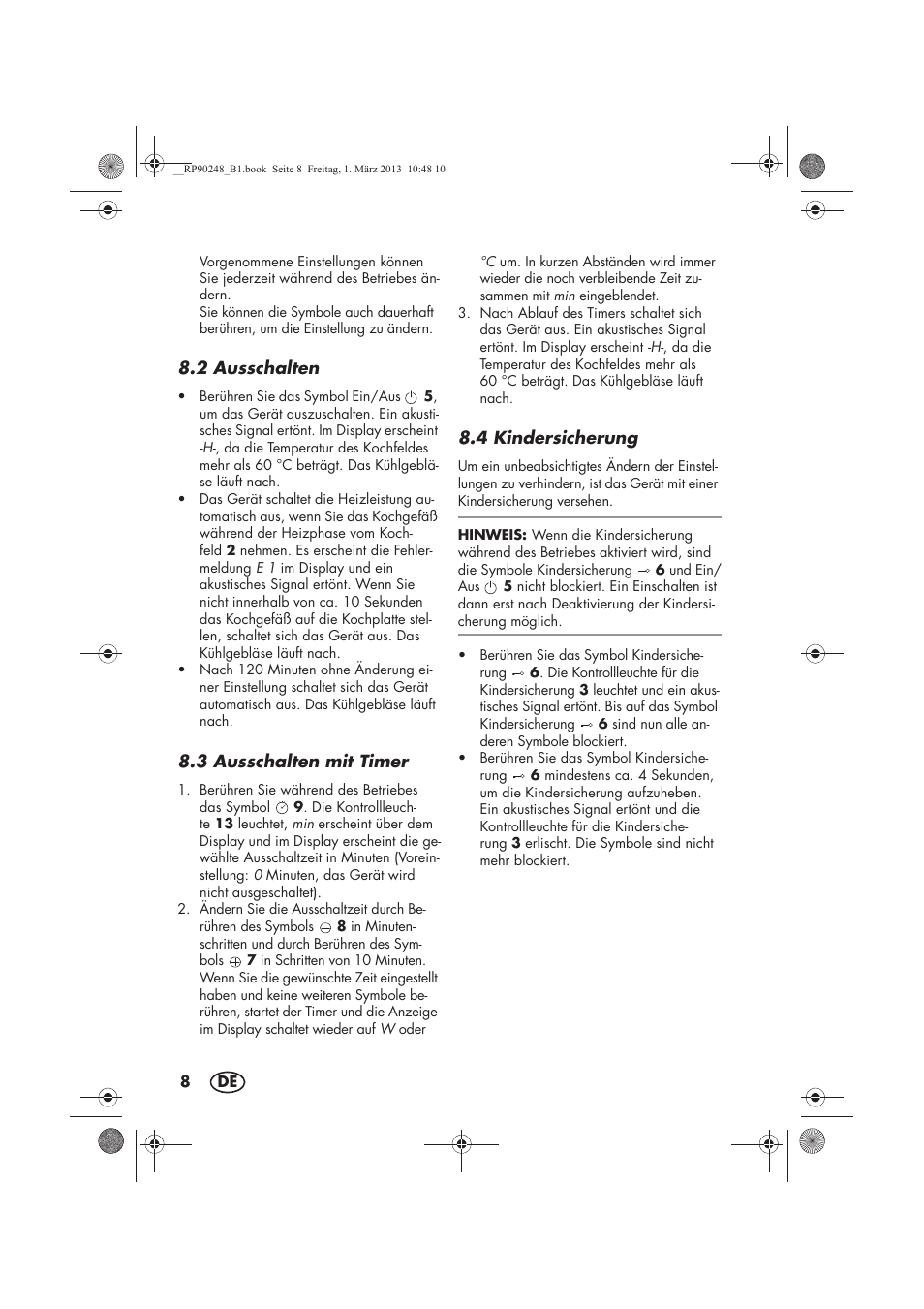 Silvercrest SIKP 2000 B1 User Manual | Page 10 / 54