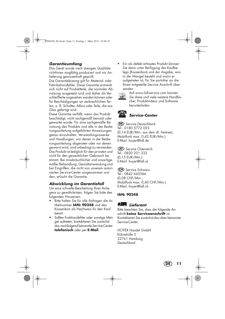 Silvercrest SIKP 2000 B1 User Manual | Page 13 / 54