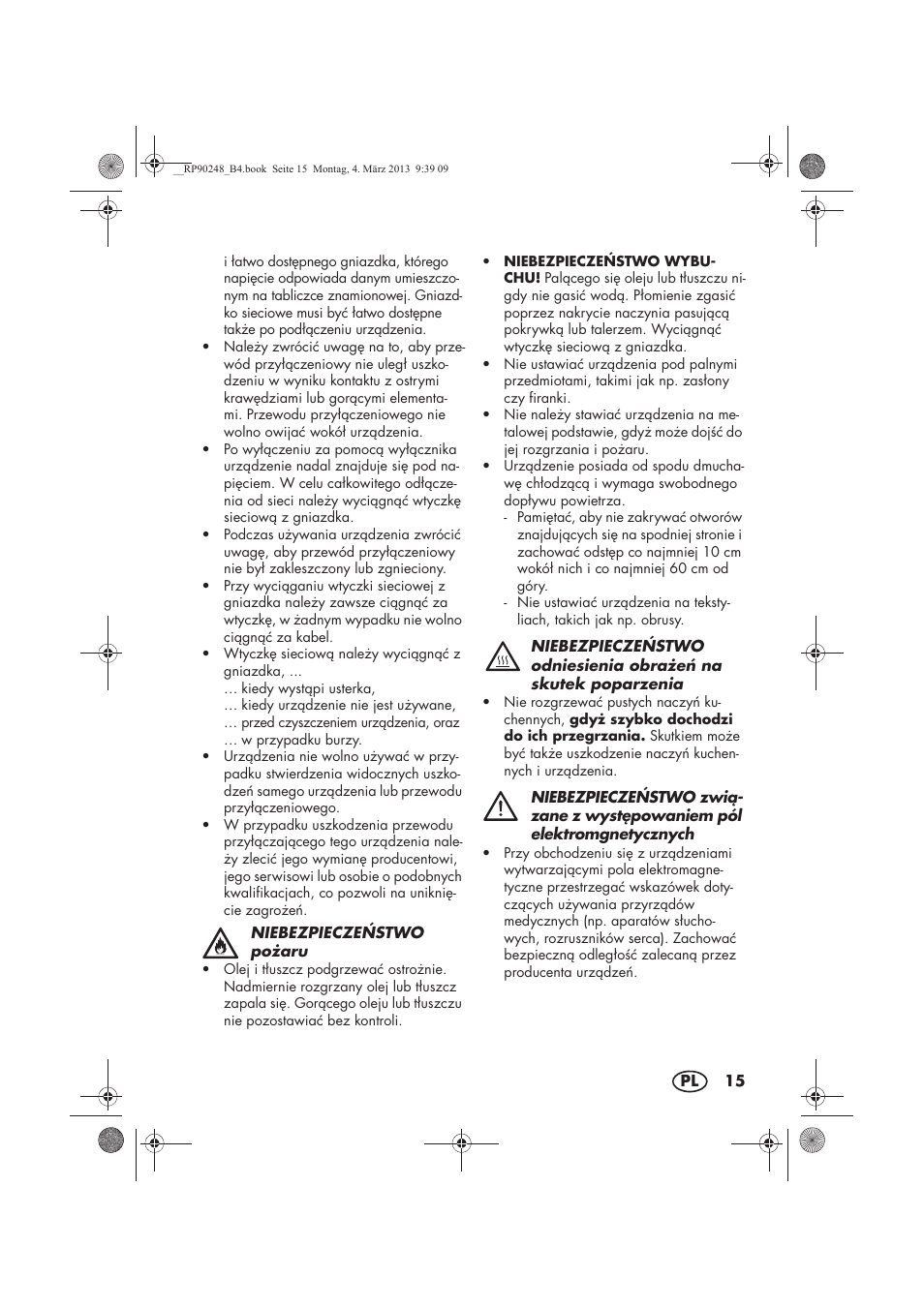 Silvercrest SIKP 2000 B1 User Manual | Page 17 / 78
