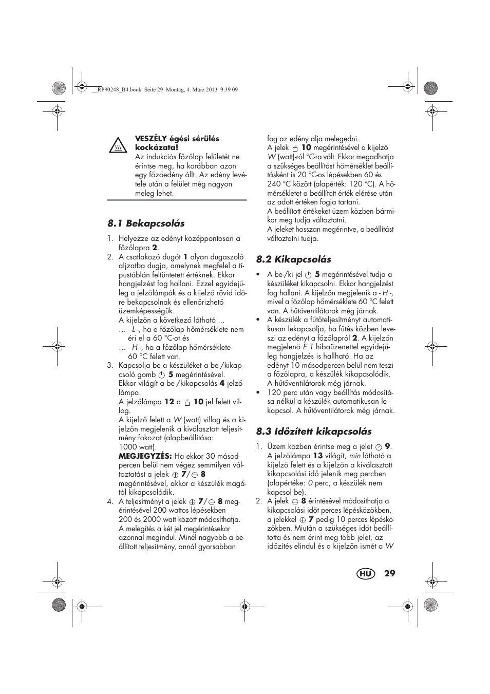 Silvercrest SIKP 2000 B1 User Manual | Page 31 / 78