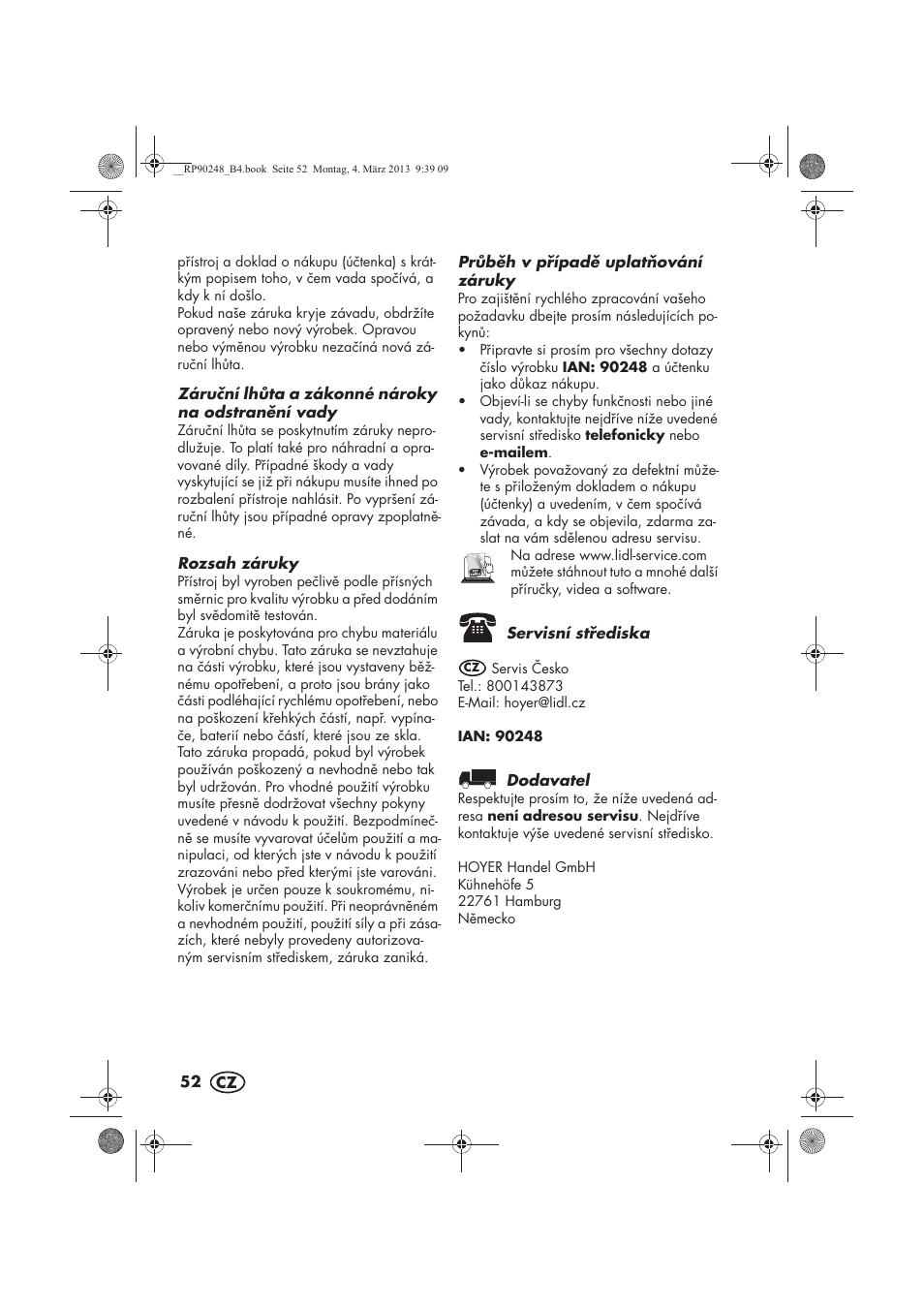 Silvercrest SIKP 2000 B1 User Manual | Page 54 / 78