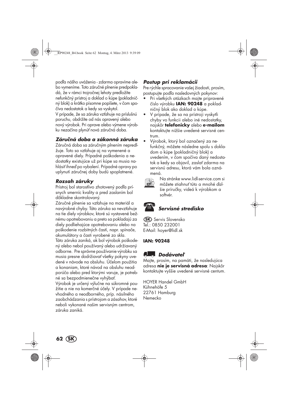 Silvercrest SIKP 2000 B1 User Manual | Page 64 / 78