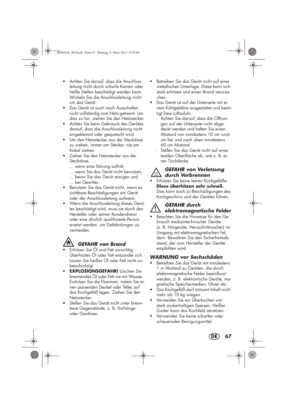 Silvercrest SIKP 2000 B1 User Manual | Page 69 / 78