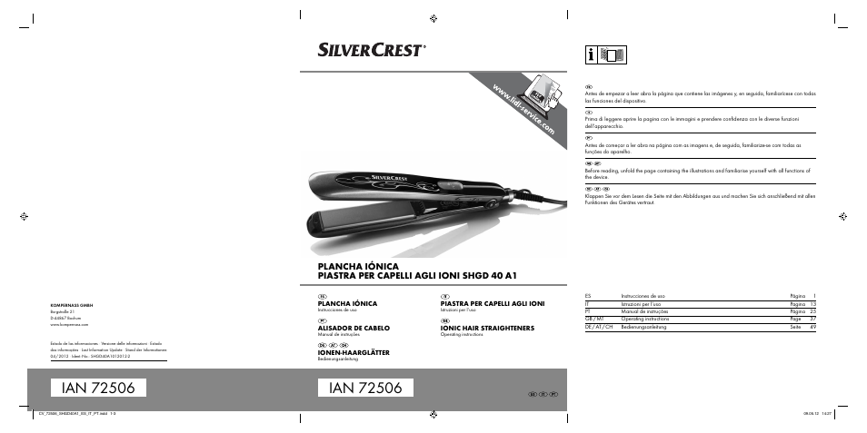 Silvercrest SHGD 40 A1 User Manual | 61 pages