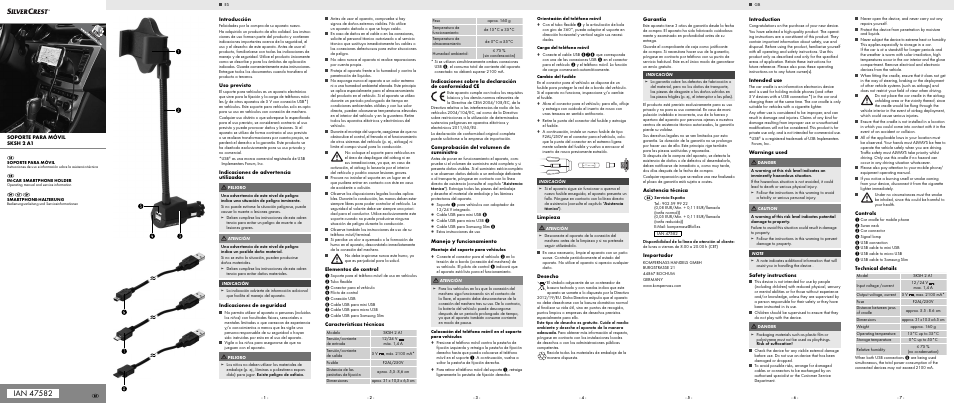 Silvercrest SKSH 2 A1 User Manual | 2 pages