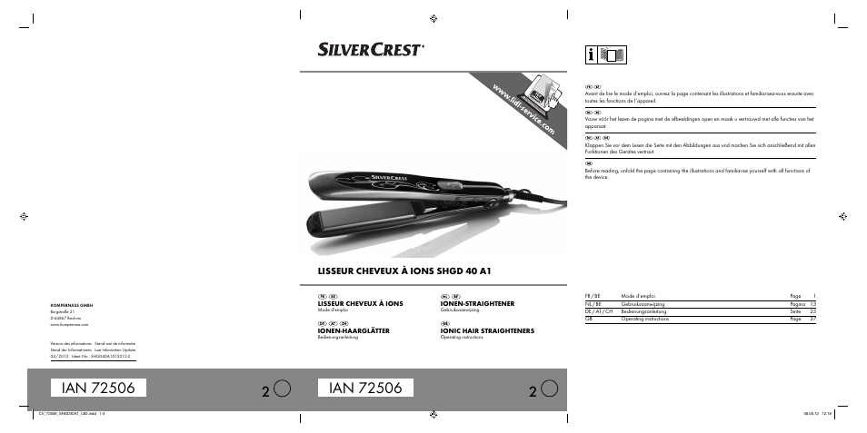 Silvercrest SHGD 40 A1 User Manual | 50 pages