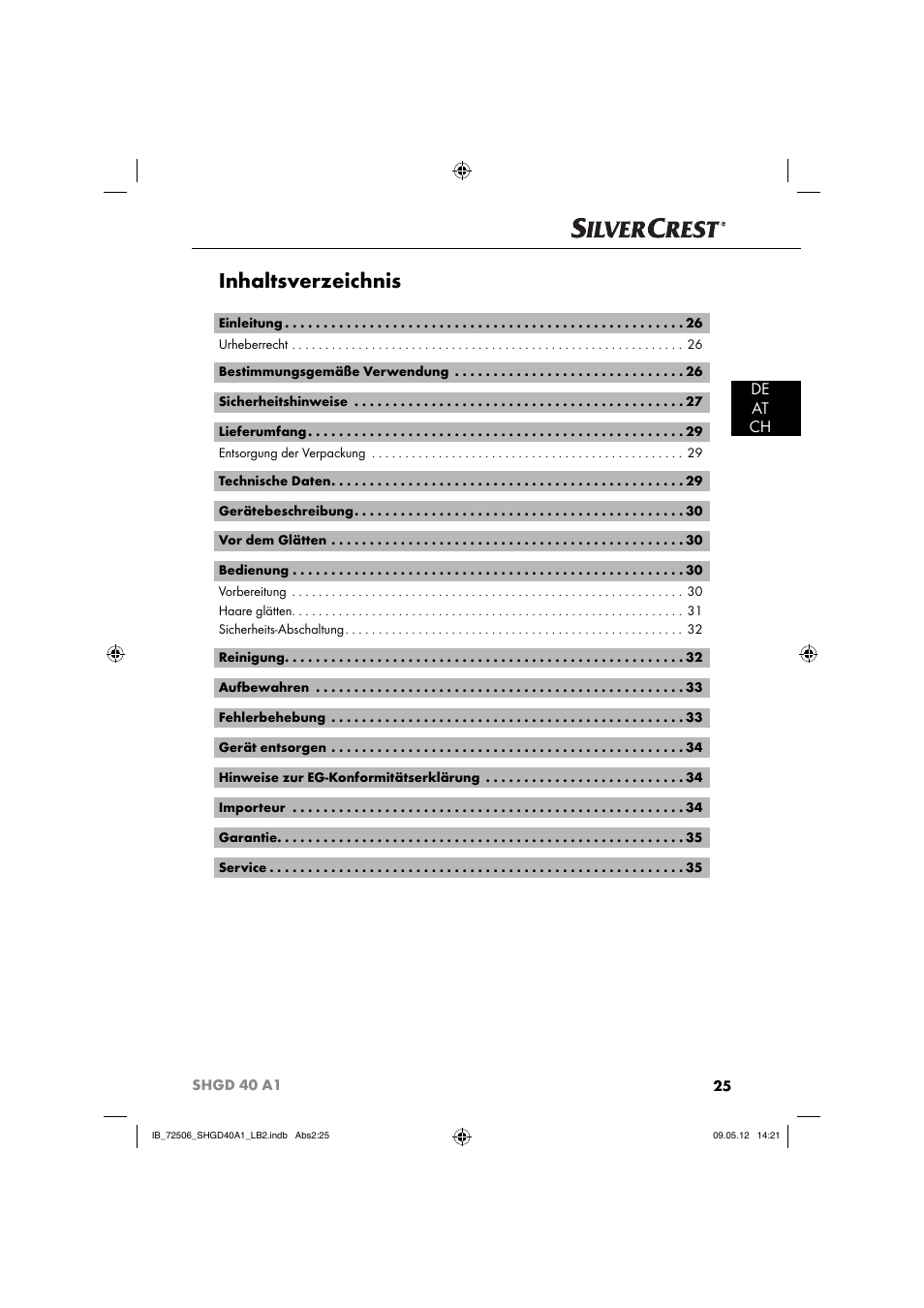 Silvercrest SHGD 40 A1 User Manual | Page 27 / 50