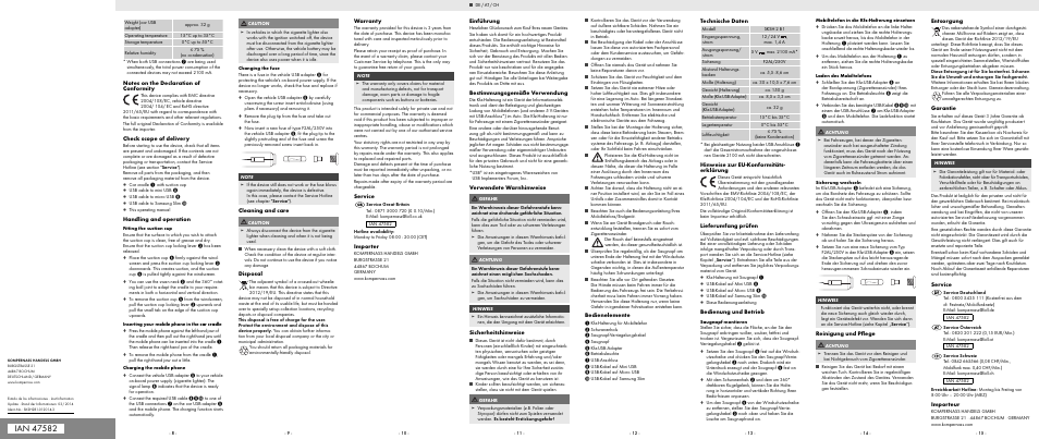 Silvercrest SKSH 2 B1 User Manual | Page 2 / 2