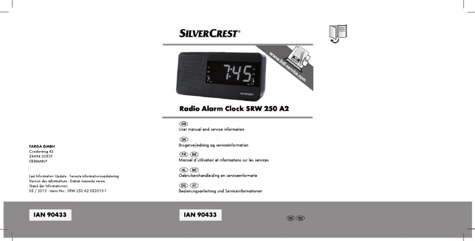 Silvercrest SRW 250 A2 User Manual | 144 pages