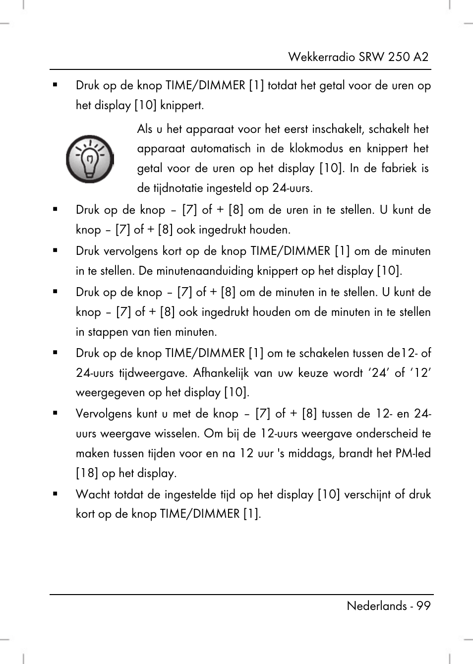 Silvercrest SRW 250 A2 User Manual | Page 101 / 144