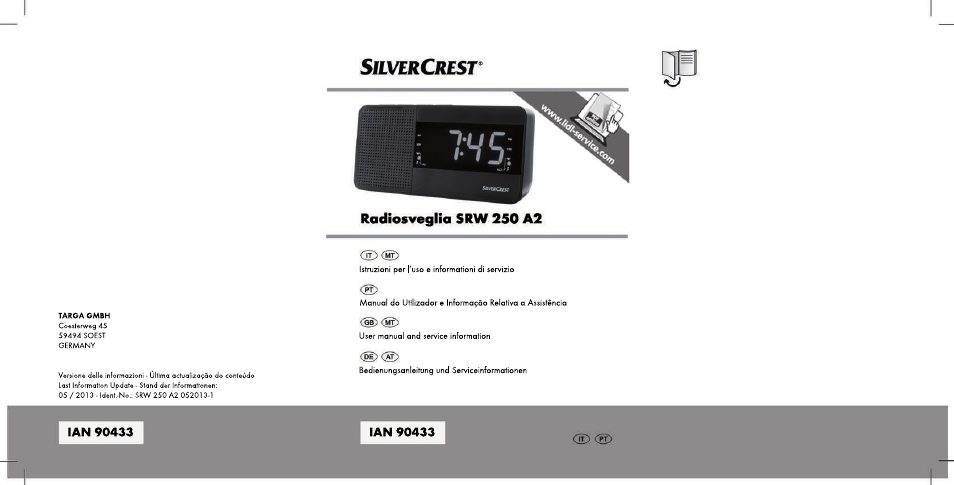 Silvercrest SRW 250 A2 User Manual | 118 pages