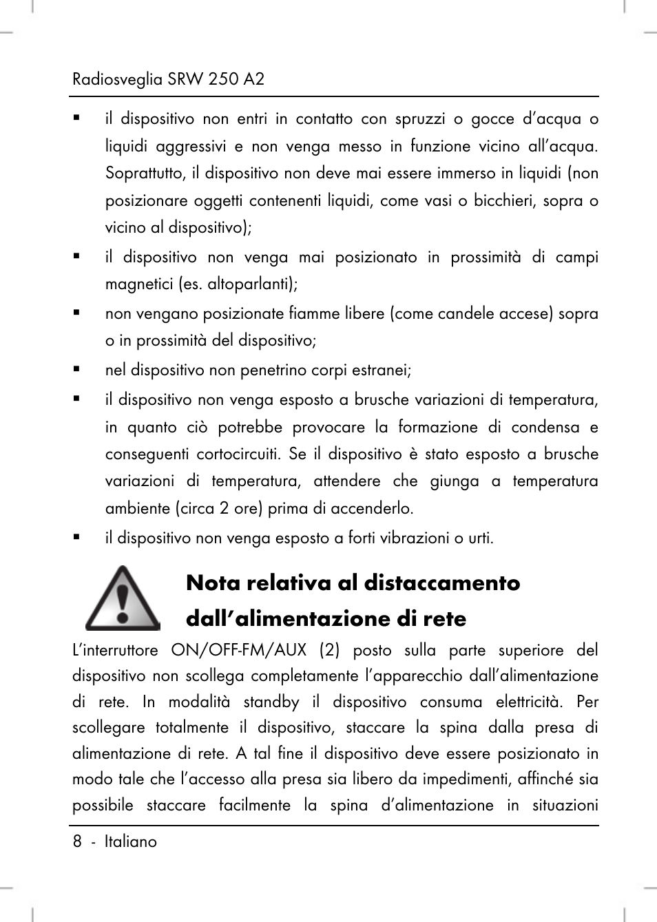 Silvercrest SRW 250 A2 User Manual | Page 10 / 118