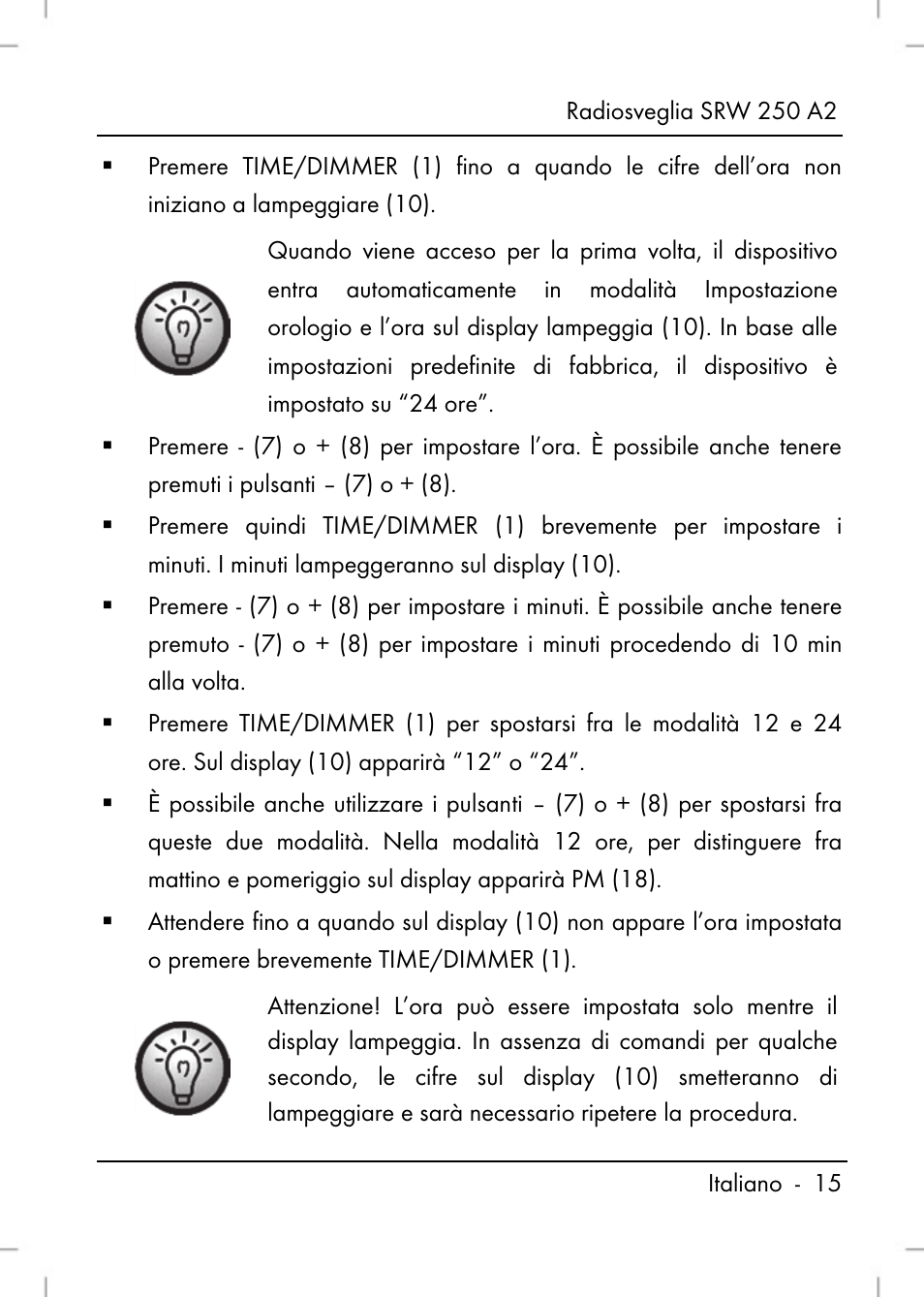 Silvercrest SRW 250 A2 User Manual | Page 17 / 118