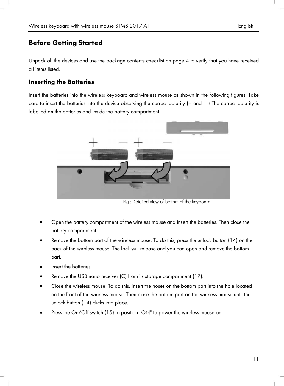 Before getting started | Silvercrest STMS 2017 A1 User Manual | Page 13 / 92