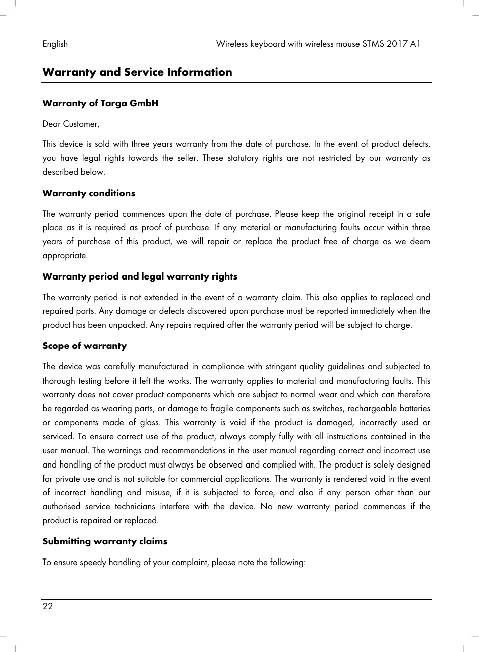 Silvercrest STMS 2017 A1 User Manual | Page 24 / 92