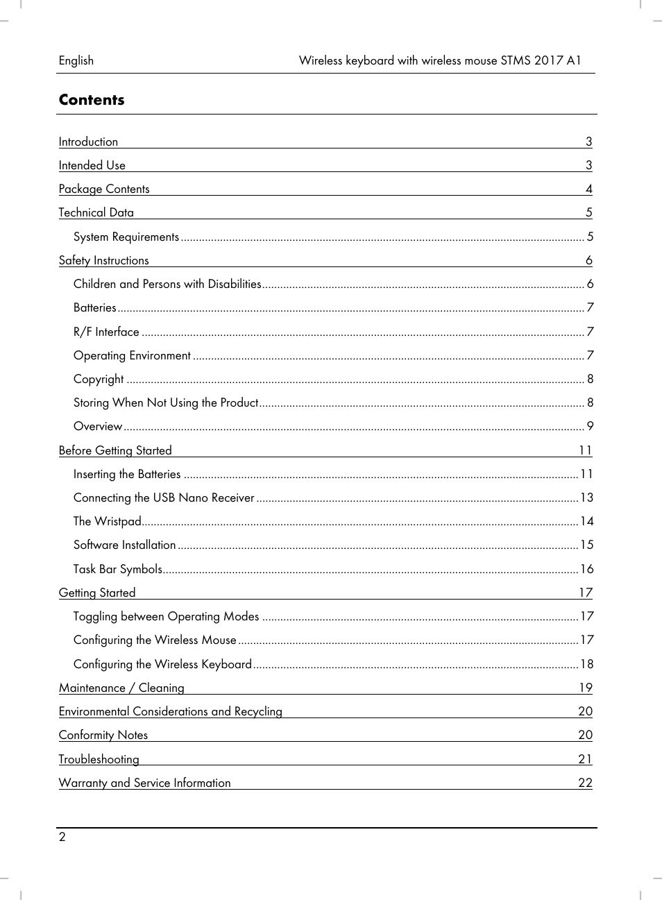 Silvercrest STMS 2017 A1 User Manual | Page 4 / 92