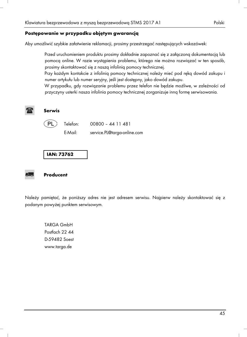 Silvercrest STMS 2017 A1 User Manual | Page 47 / 92