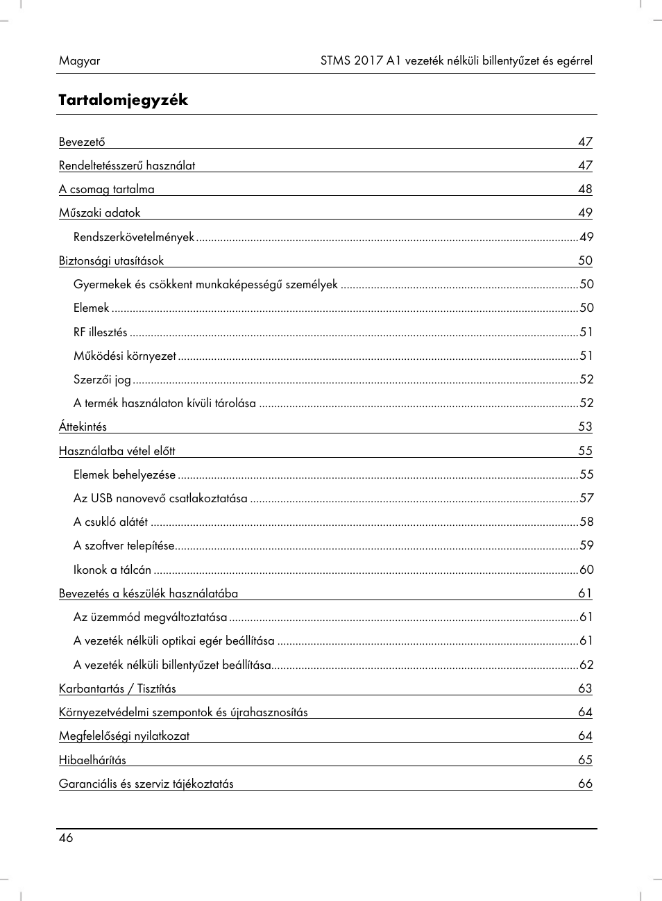 Silvercrest STMS 2017 A1 User Manual | Page 48 / 92