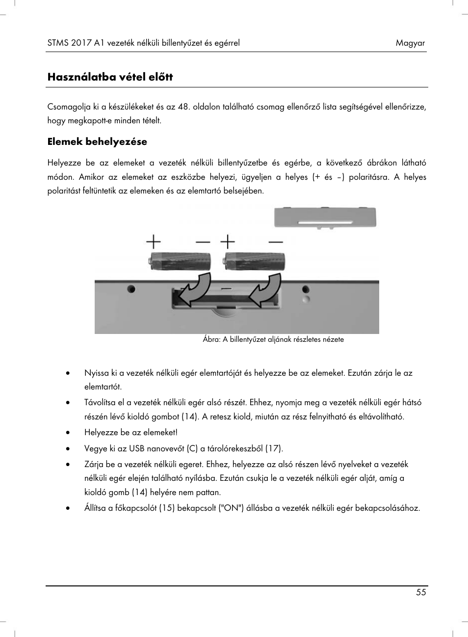 Használatba vétel előtt | Silvercrest STMS 2017 A1 User Manual | Page 57 / 92