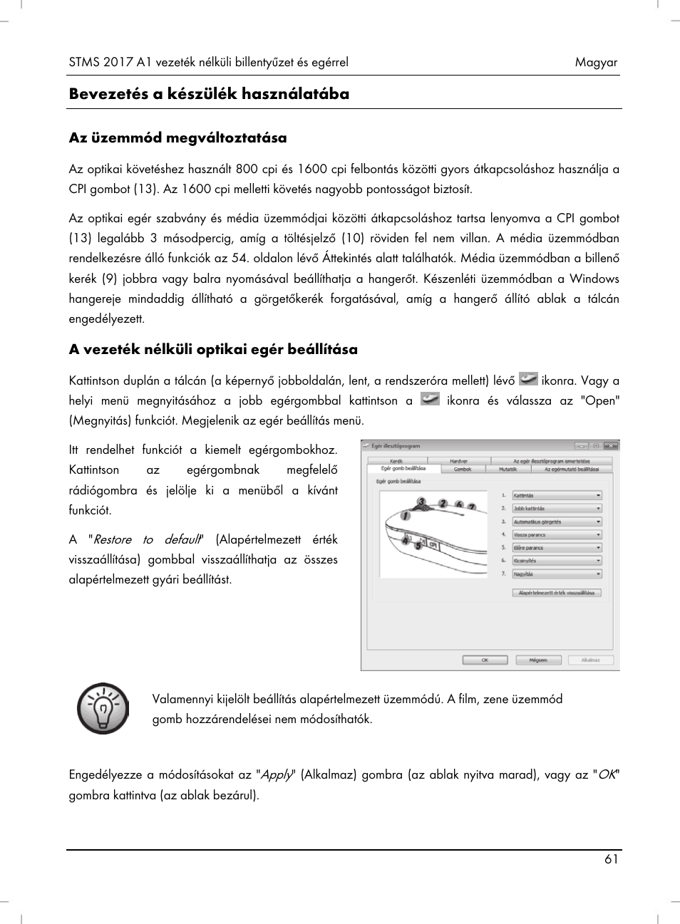 Bevezetés a készülék használatába | Silvercrest STMS 2017 A1 User Manual | Page 63 / 92