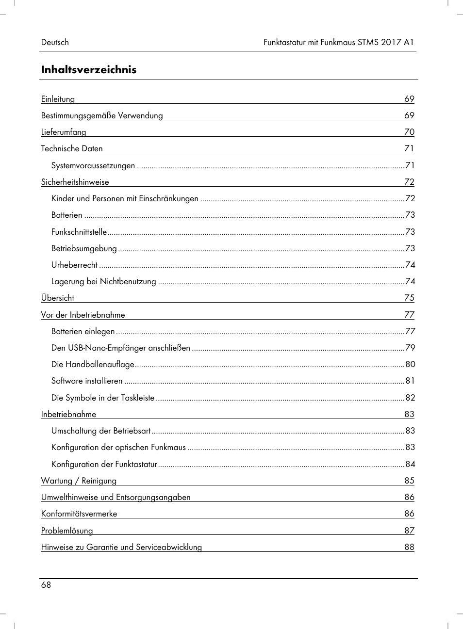 Silvercrest STMS 2017 A1 User Manual | Page 70 / 92