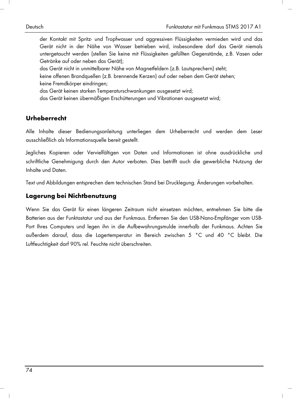 Silvercrest STMS 2017 A1 User Manual | Page 76 / 92