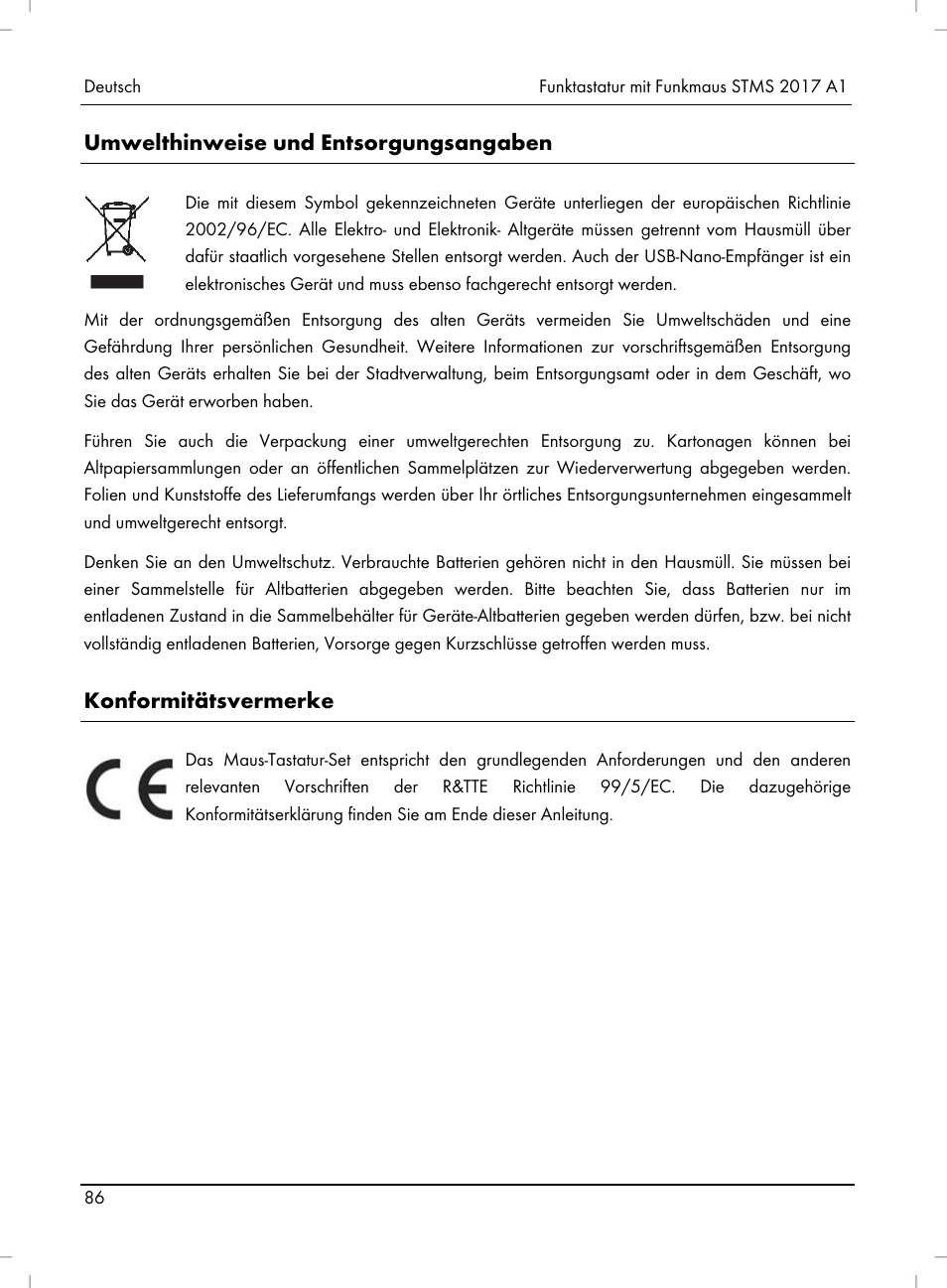 Silvercrest STMS 2017 A1 User Manual | Page 88 / 92