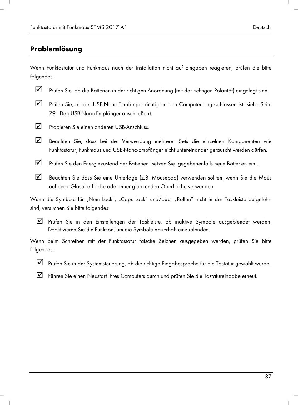 Silvercrest STMS 2017 A1 User Manual | Page 89 / 92