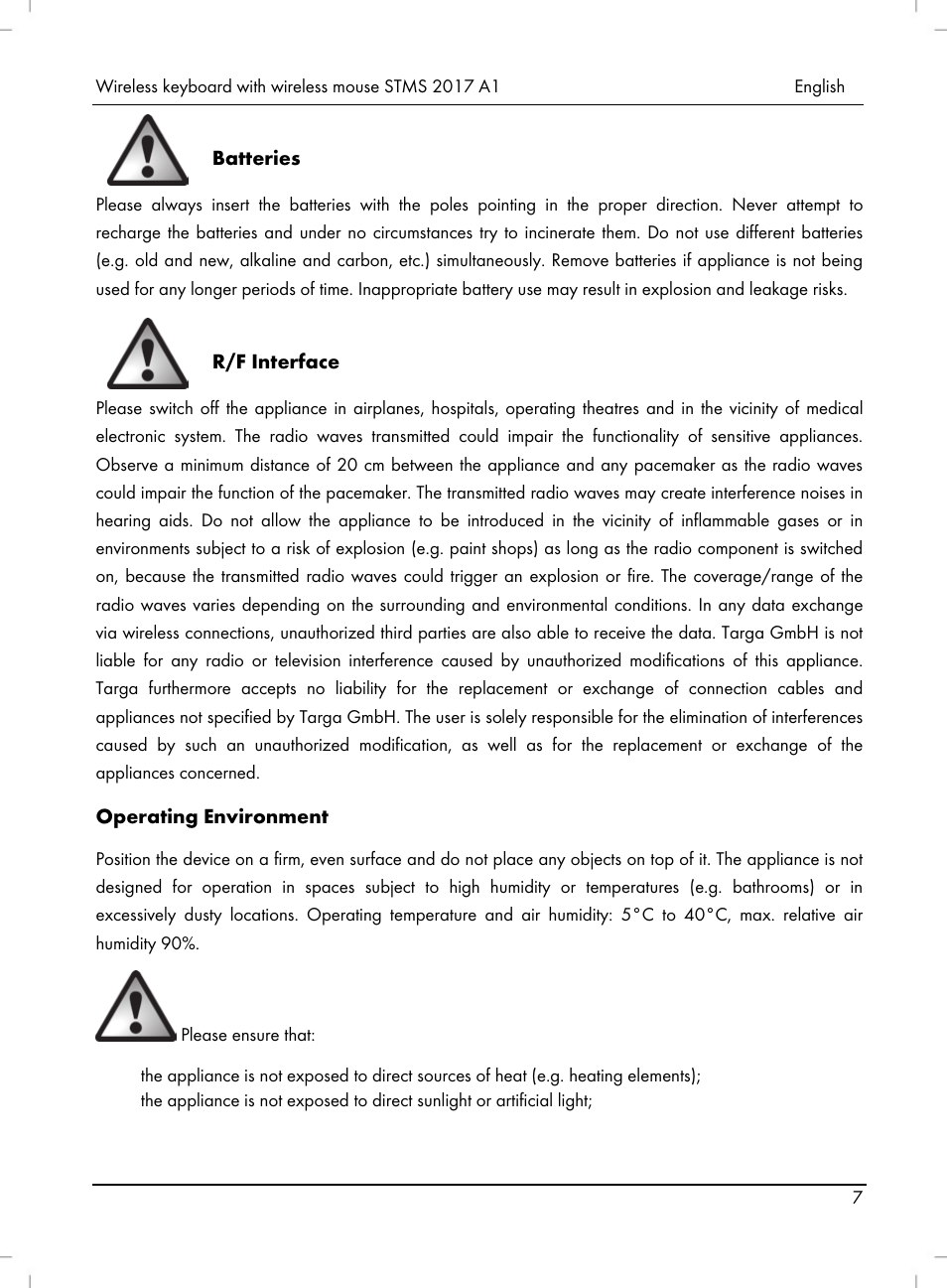 Silvercrest STMS 2017 A1 User Manual | Page 9 / 92