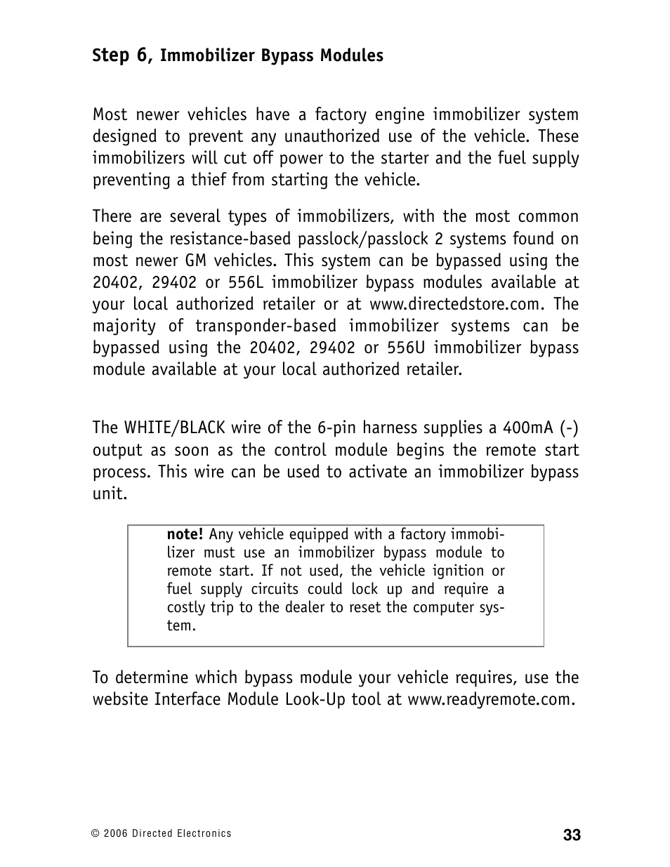 Tep 6 | Ready Remote 24927 User Manual | Page 36 / 79