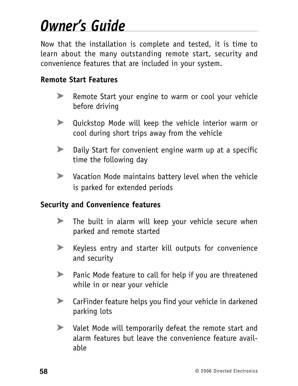 Owner’s guide | Ready Remote 24927 User Manual | Page 61 / 79