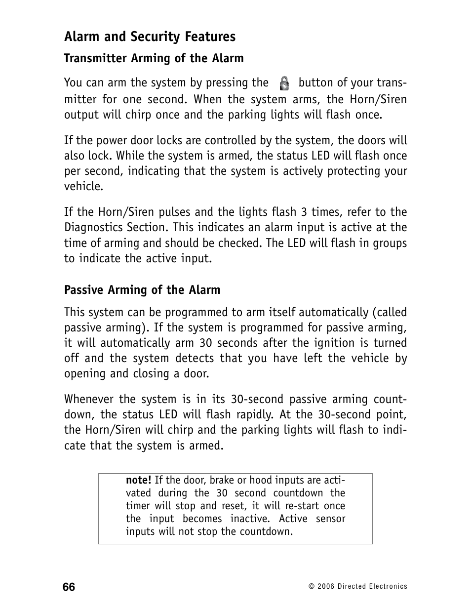Alarm and security features | Ready Remote 24927 User Manual | Page 69 / 79