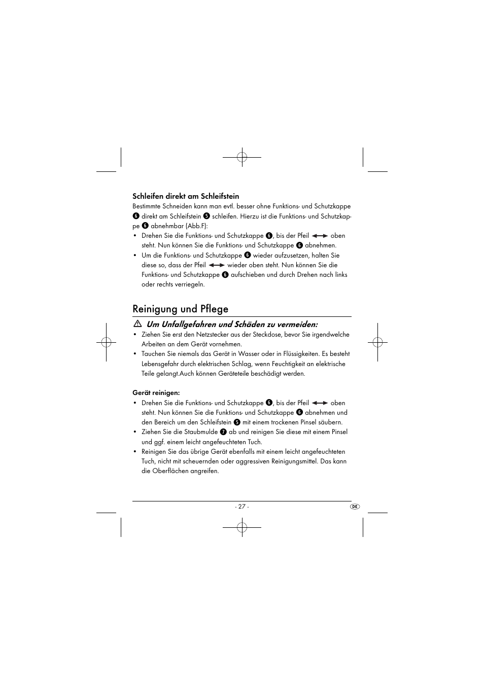 Reinigung und pflege, Um unfallgefahren und schäden zu vermeiden | Silvercrest SEAS 20 A1 User Manual | Page 30 / 43
