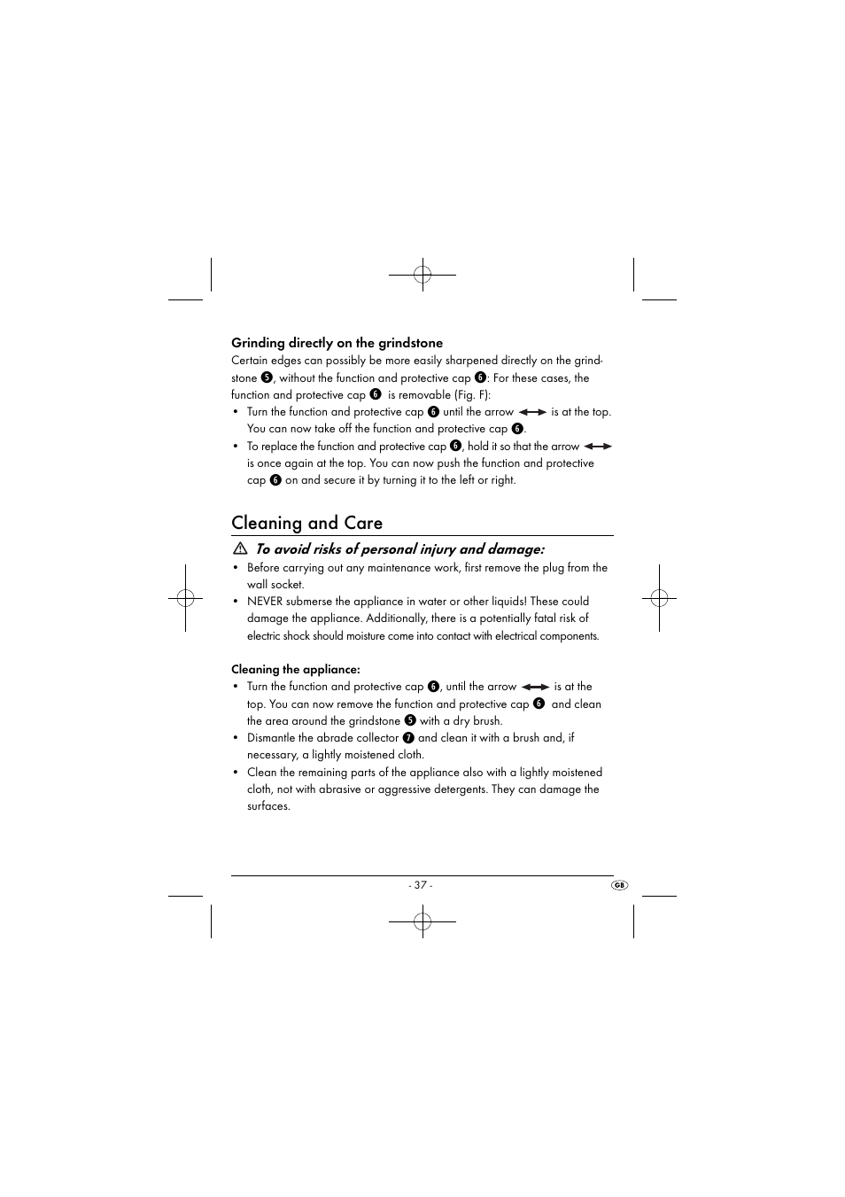 Cleaning and care | Silvercrest SEAS 20 A1 User Manual | Page 40 / 43
