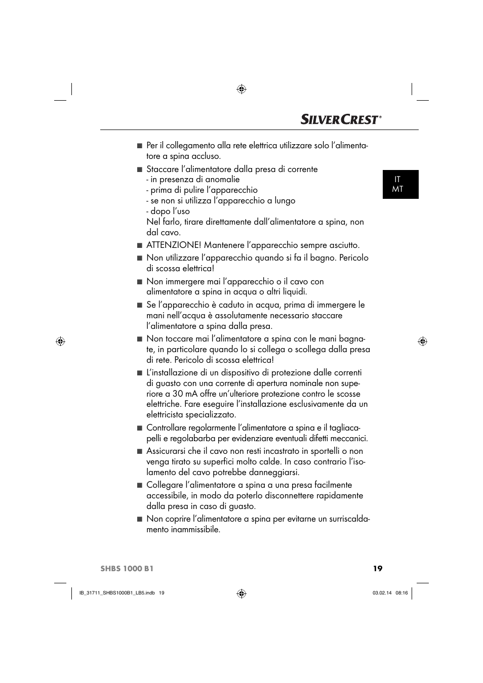 Silvercrest SHBS 1000 A1 User Manual | Page 22 / 74