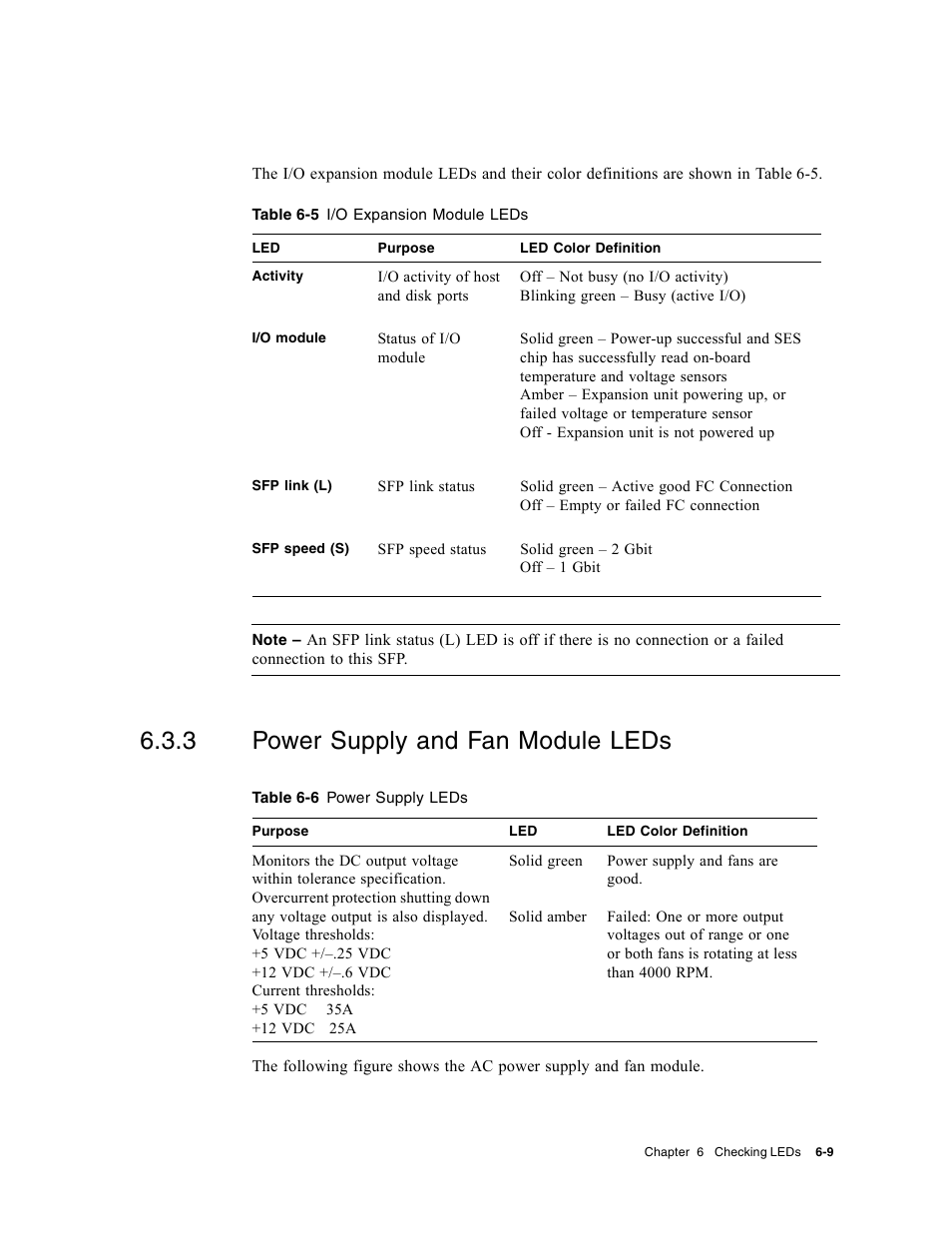 3 power supply and fan module leds, Power supply and fan module leds | Dot Hill Systems II 200 FC User Manual | Page 107 / 210