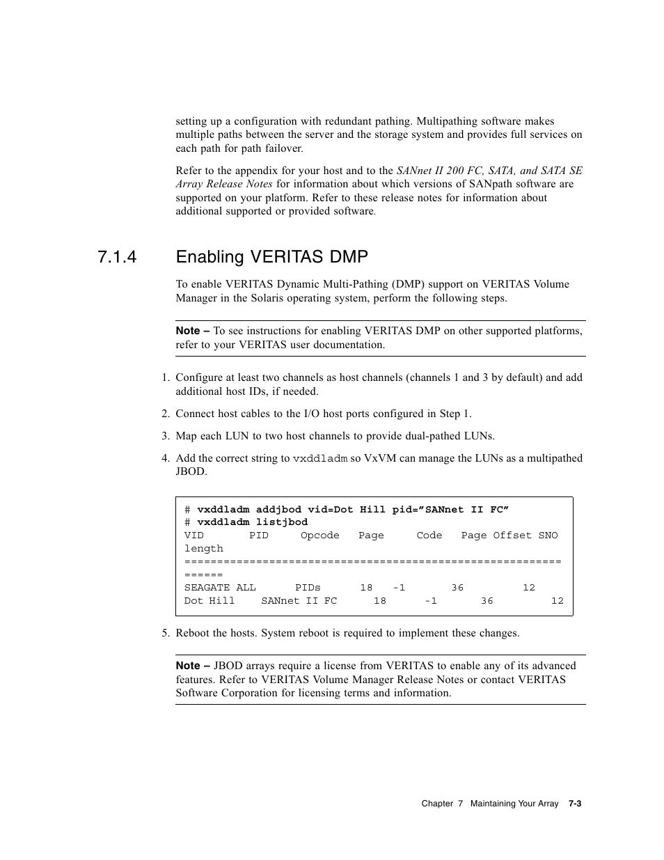 4 enabling veritas dmp, Enabling veritas dmp | Dot Hill Systems II 200 FC User Manual | Page 111 / 210