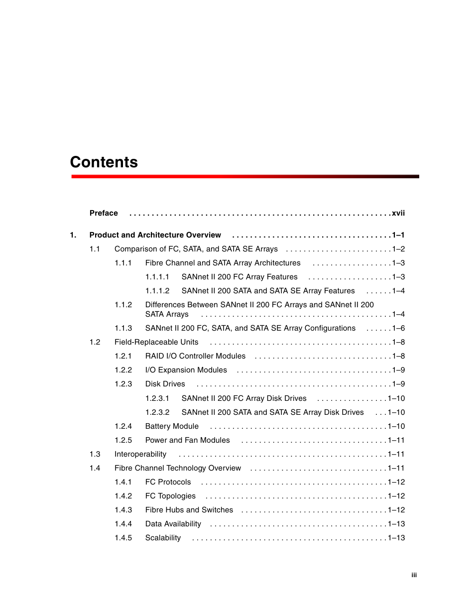Dot Hill Systems II 200 FC User Manual | Page 3 / 210