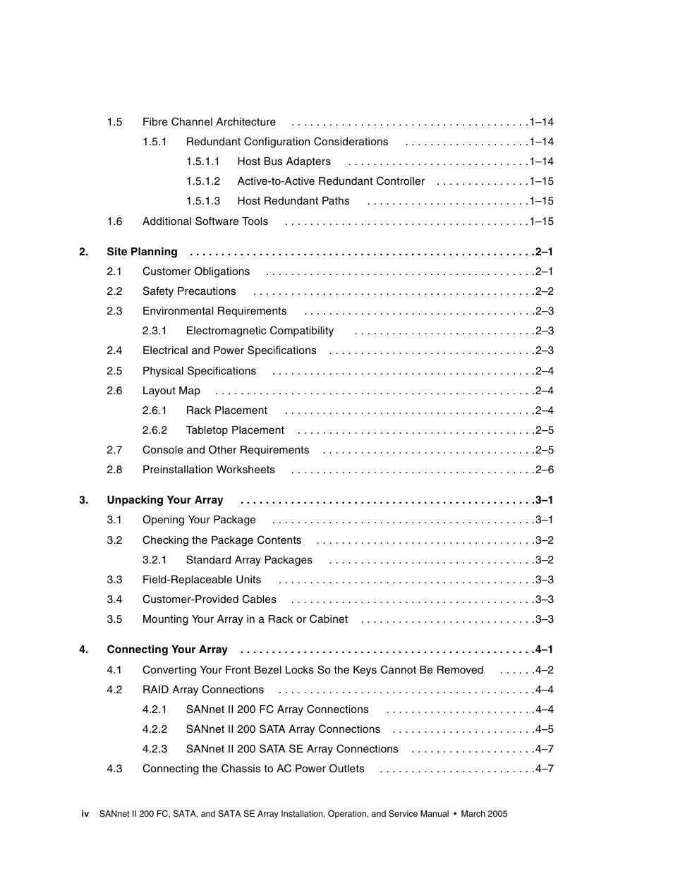 Dot Hill Systems II 200 FC User Manual | Page 4 / 210