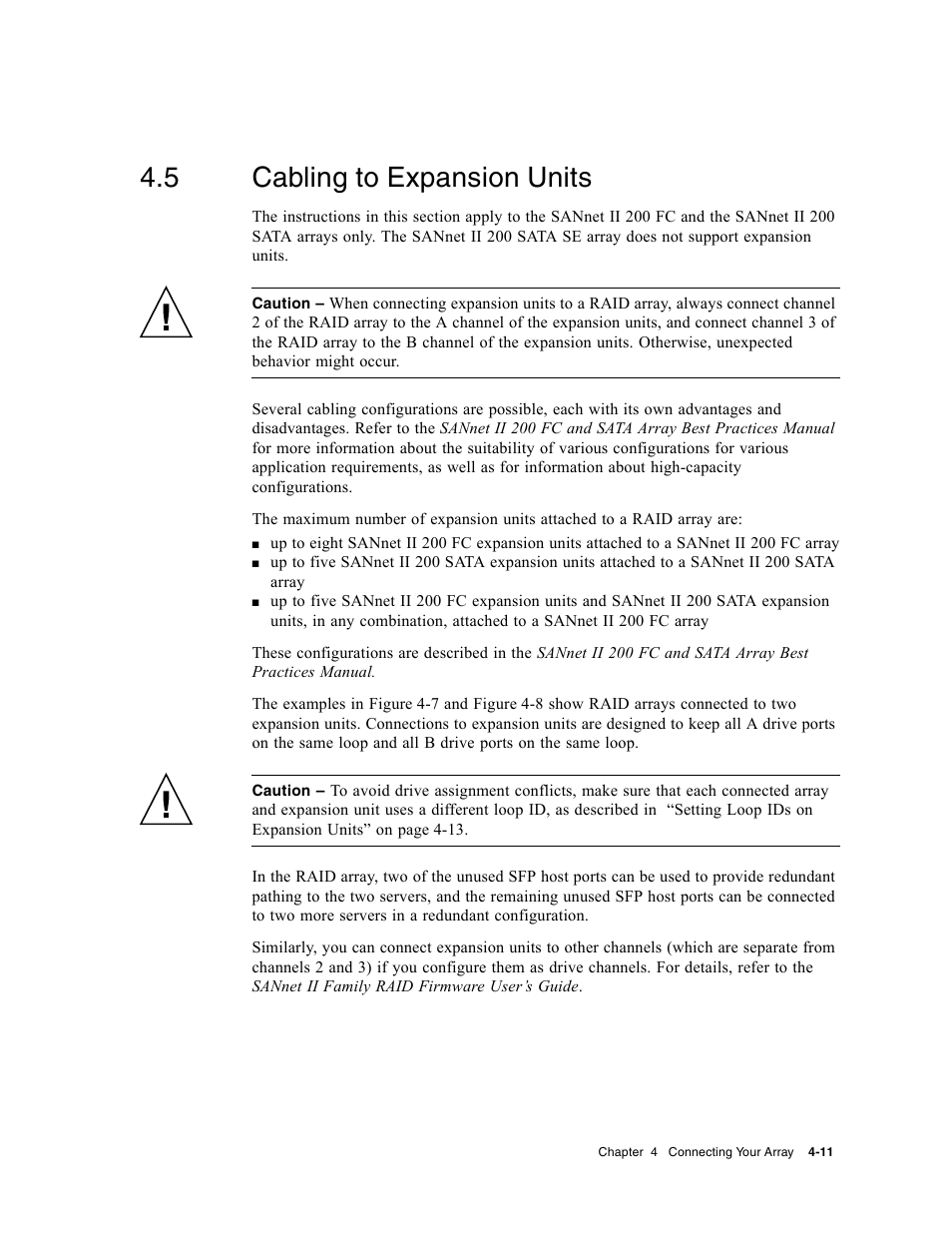 5 cabling to expansion units, Cabling to expansion units | Dot Hill Systems II 200 FC User Manual | Page 59 / 210