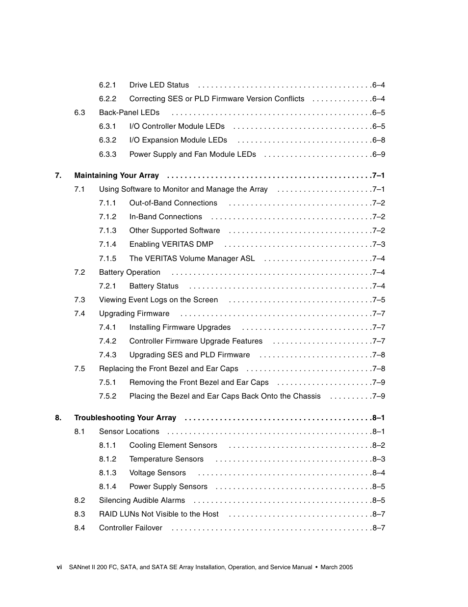 Dot Hill Systems II 200 FC User Manual | Page 6 / 210