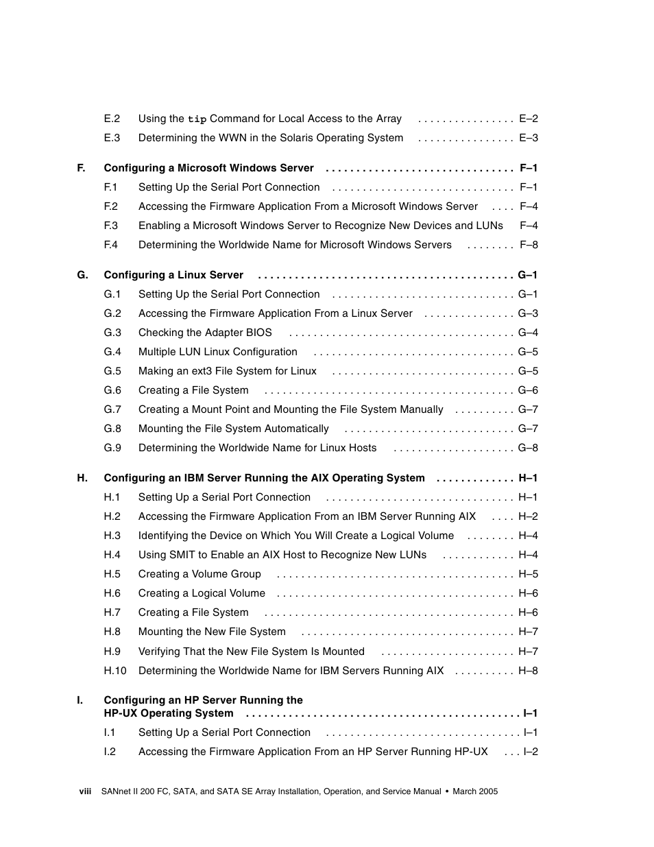 Dot Hill Systems II 200 FC User Manual | Page 8 / 210