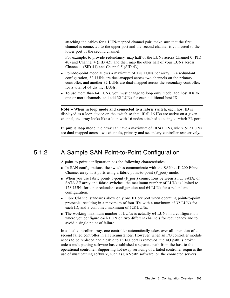 2 a sample san point-to-point configuration, A sample san point-to-point configuration | Dot Hill Systems II 200 FC User Manual | Page 87 / 210