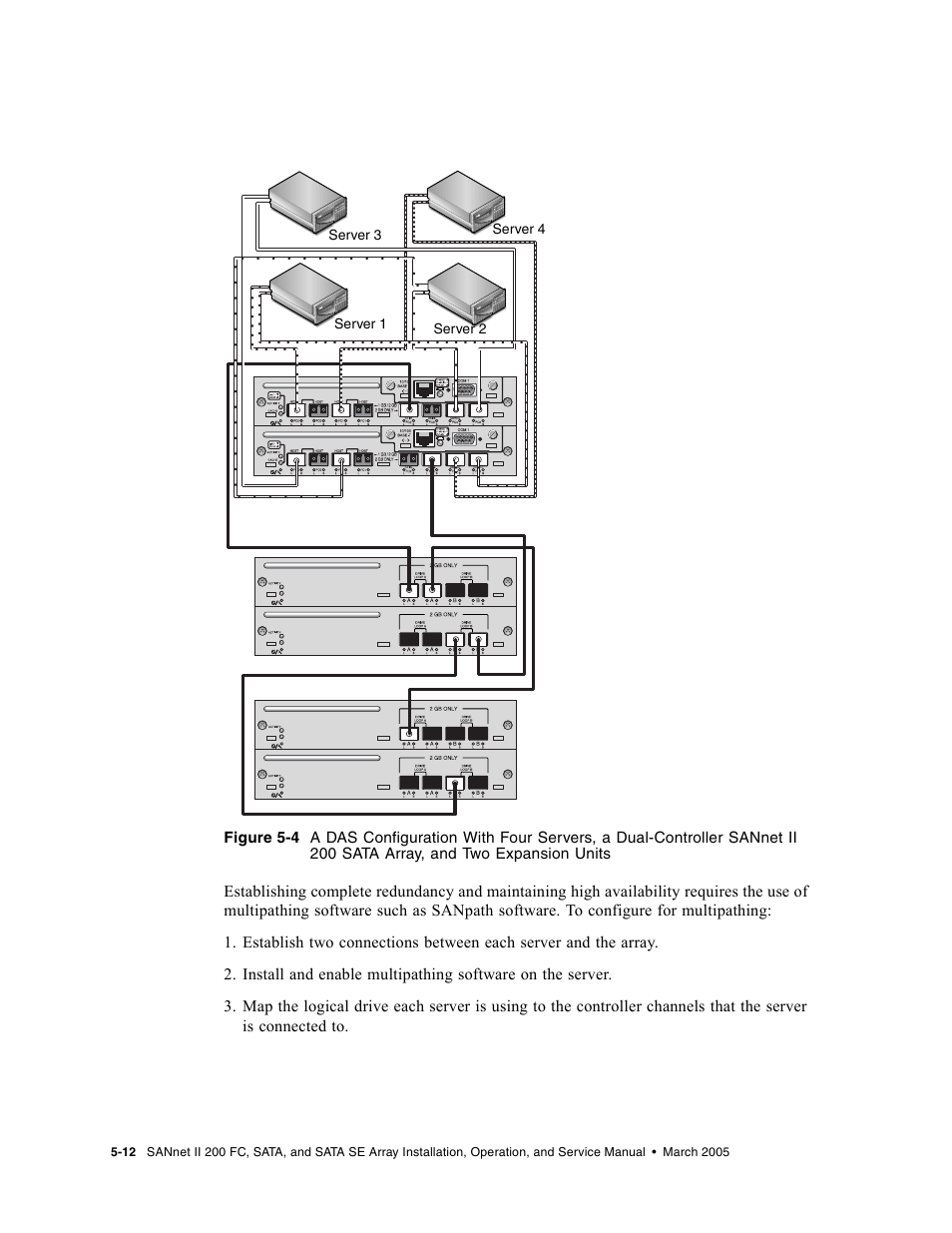 Figure 5-4 includ, And figure 5-4, are conn | Dot Hill Systems II 200 FC User Manual | Page 94 / 210