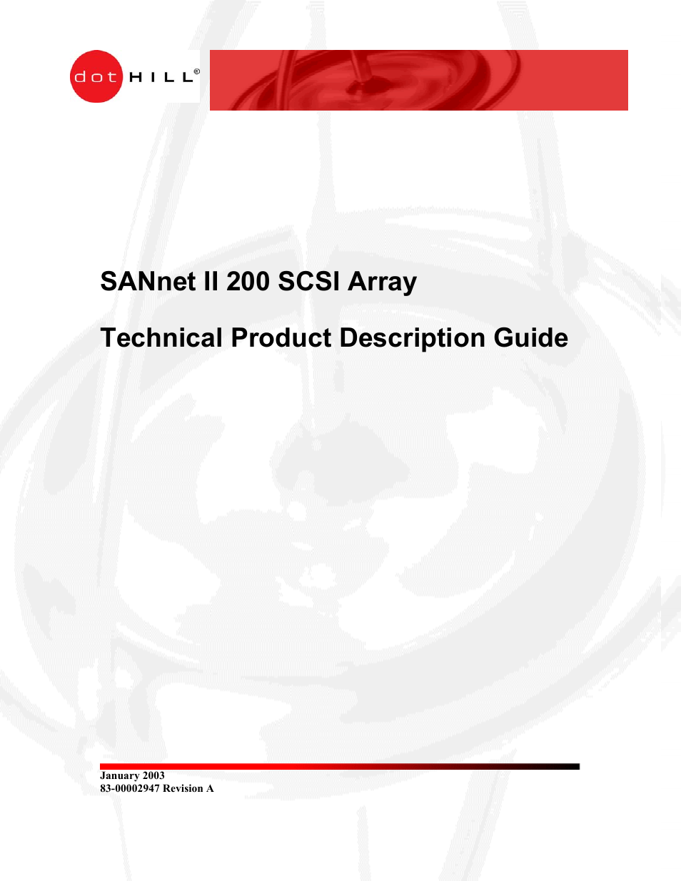 Dot Hill Systems SANnet II 200 User Manual | 35 pages