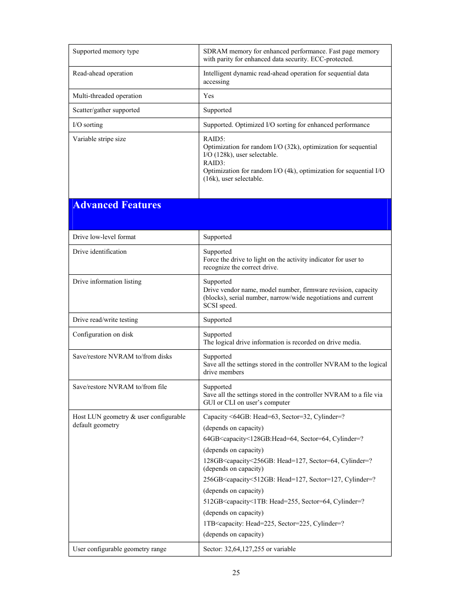 Advanced features, Dvanced, Eatures | Dot Hill Systems SANnet II 200 User Manual | Page 25 / 35
