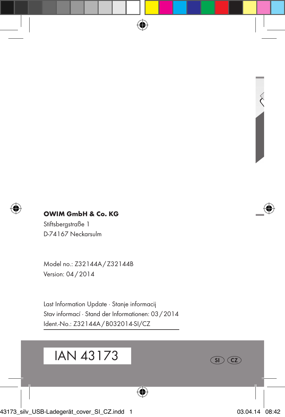 Silvercrest Z32144A-BS/ Z32144B-BS User Manual | Page 42 / 42