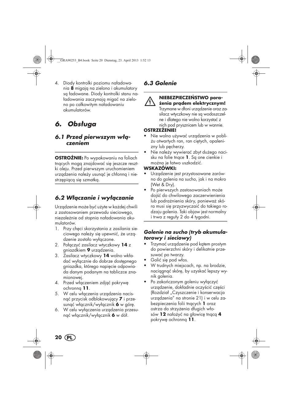 Obsuga | Silvercrest SFR 1200 A1 User Manual | Page 22 / 94