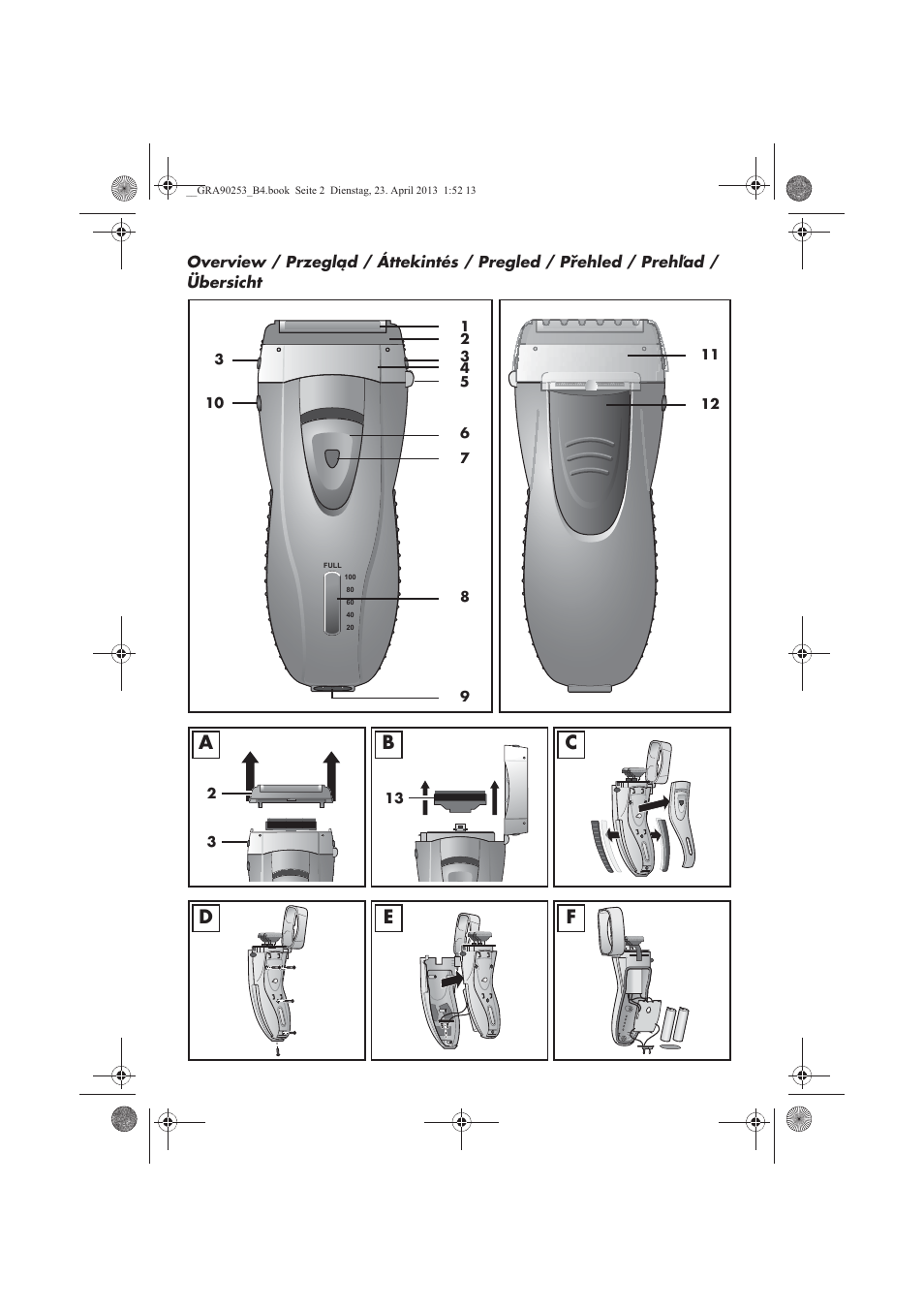 Cd e f | Silvercrest SFR 1200 A1 User Manual | Page 3 / 94