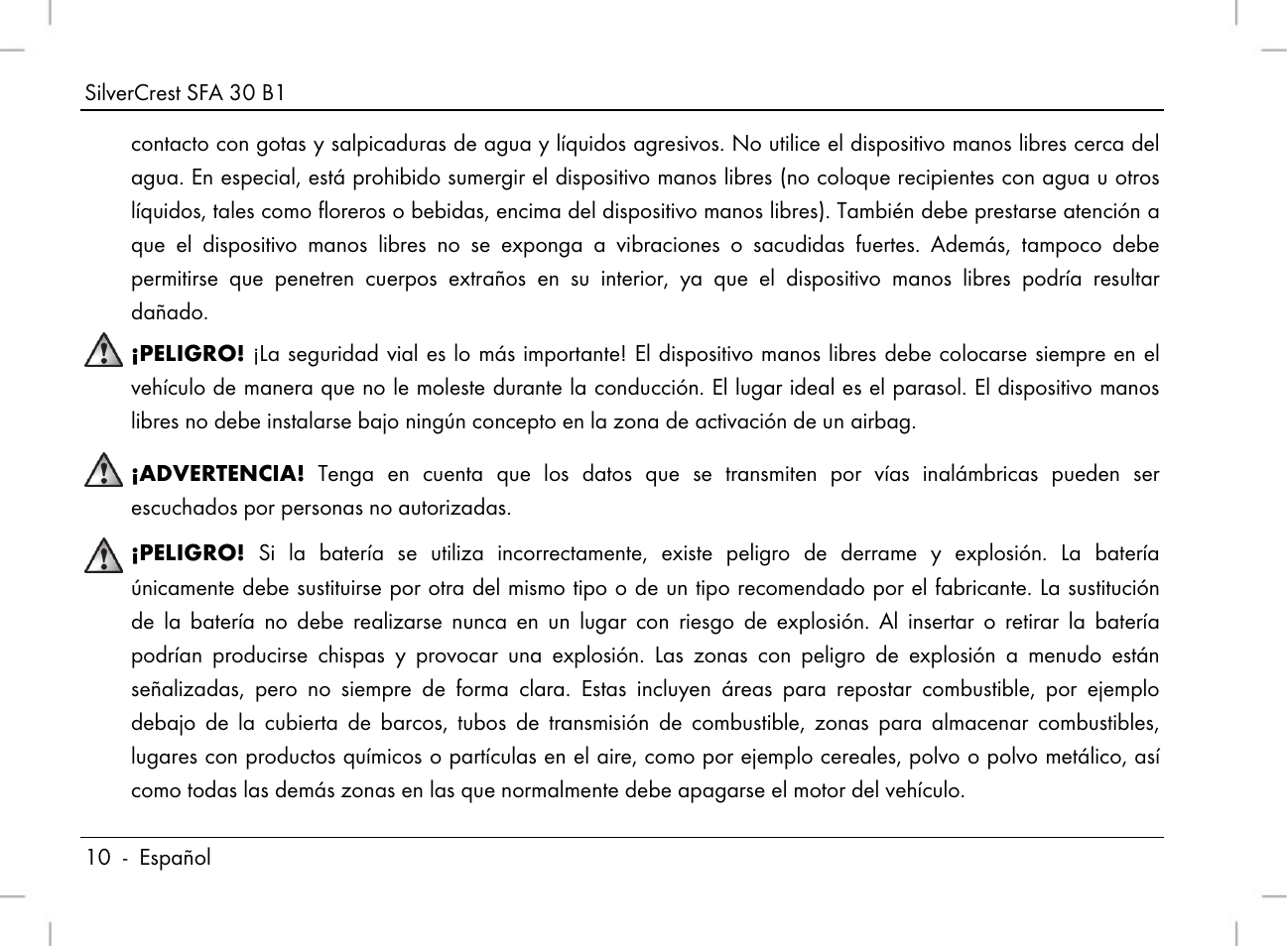 Silvercrest SFA 30 B1 User Manual | Page 12 / 120